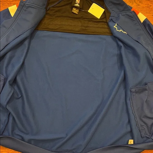 Boys Adidas NY Knicks Zip Up Sweatshirt Jacket Size L - Picture 11 of 12